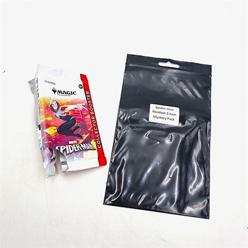 (Gratis ved køb for 300kr Magic) - Spider-Man - Random 3-kort Mystery Pack - Magic The gathering